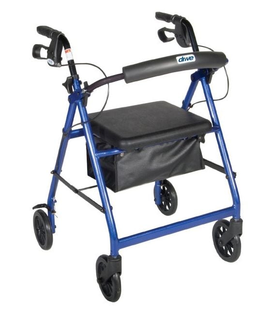 Aluminum Rollator with 6" Casters by Drive Medical