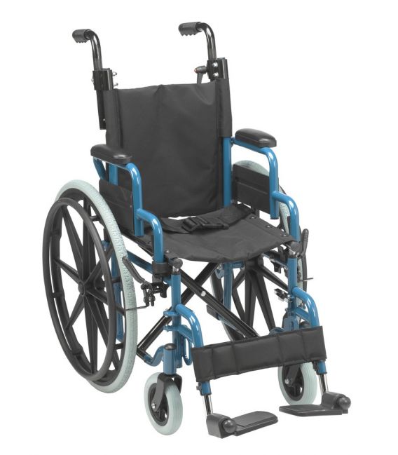 Wallaby Pediatric Wheelchair Blue