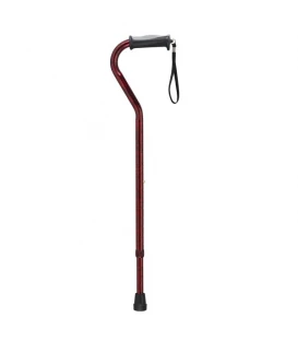 Adjustable Height Offset Handle Cane with Gel Hand Grip by Drive