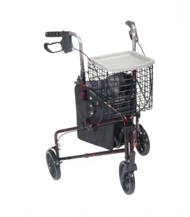 Drive 3 Wheel Aluminum Rollator with 7.5" Casters