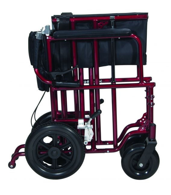 Drive Aluminum 22" Bariatric Transport Wheelchair