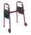 Deluxe Folding Travel Walker with 5" Wheels and Fold up Legs
