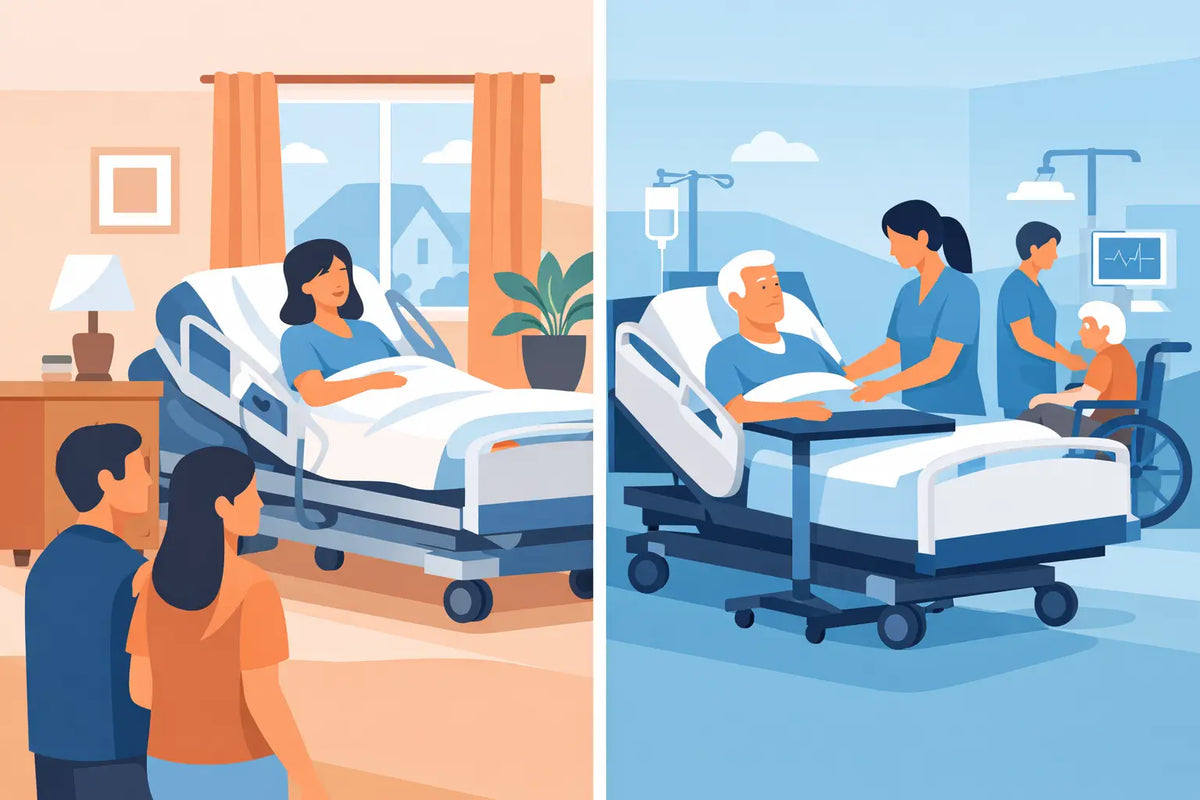 How Hospital Beds Work at Home and in Care