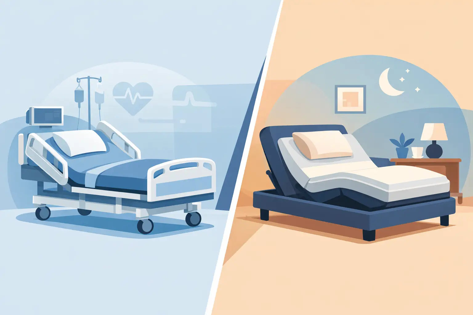 Hospital Bed vs Adjustable Bed: Which Fits?
