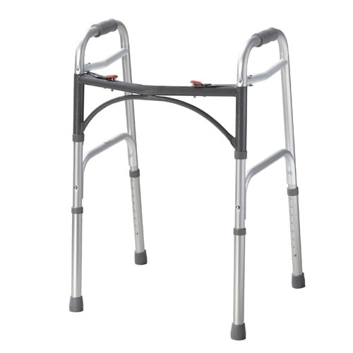 Deluxe Two Button Folding Walker