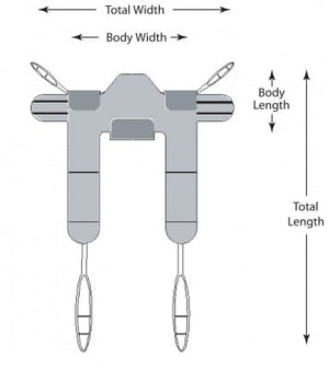 Lumex Padded Toileting Sling - Large