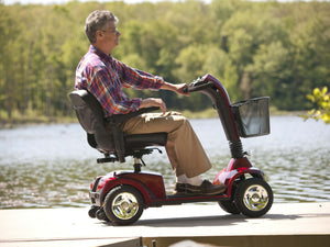 Golden Companion 350lb Capacity - 4 Wheel Scooter - Red