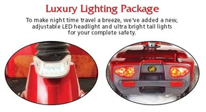 Golden Companion 350lb Capacity - 4 Wheel Scooter - Red