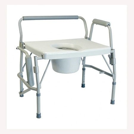 Lumex Imperial Collection 3-in-1 Steel Drop Arm Commode 600 lb. Weight Capacity