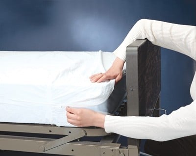 Zippered Cover encloses Bunk, RV, Sofa Bed Mattress