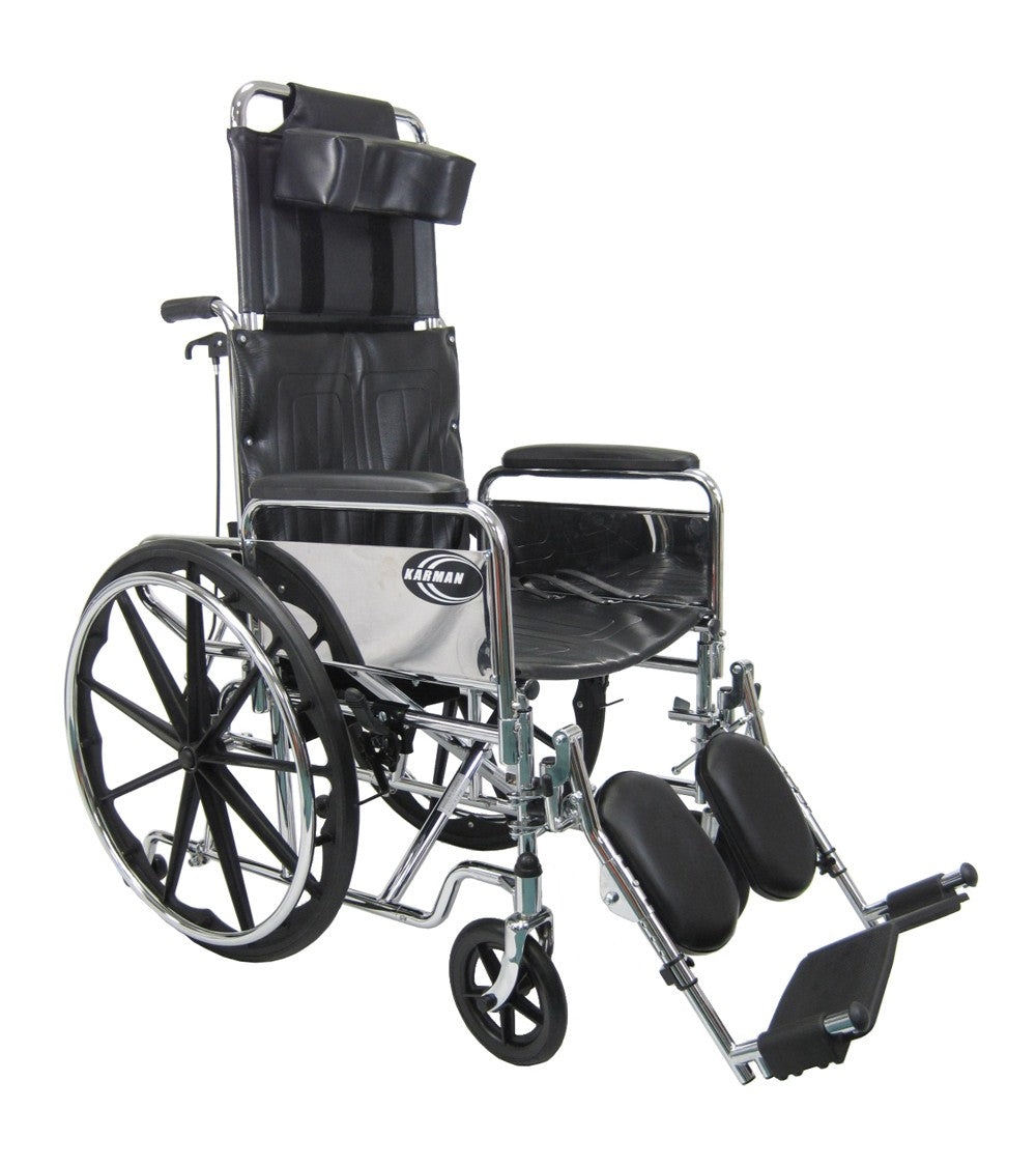 Karman KN-880 Heavy Duty Reclining Wheelchair
