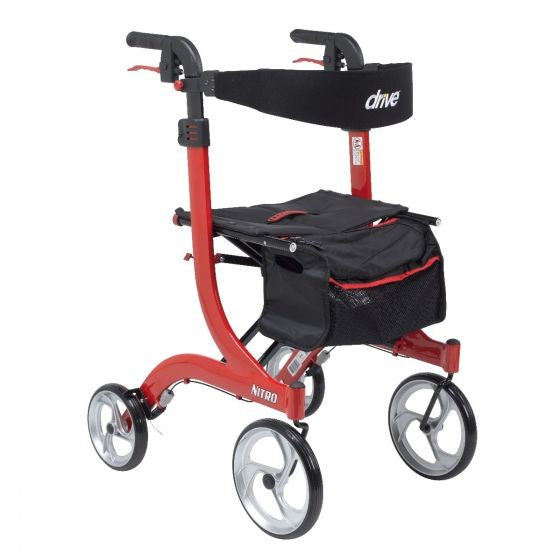 Nitro Aluminum Rollator, Tall Height, 10" Casters RTL10266-T Drive