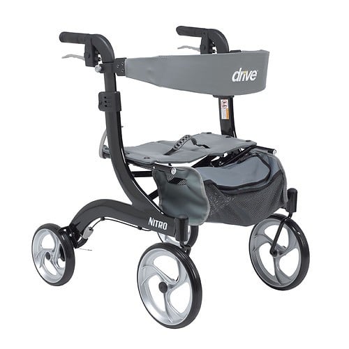 Nitro Aluminum Euro Style Walker Rollator