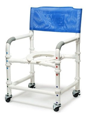 Lumex 22in PVC Knock-Down Shower Commode Chair