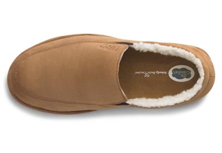 Dr. Comfort Men's Relax Diabetic Slippers - Camel