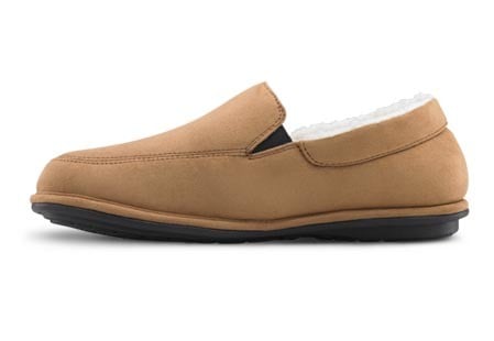 Dr. Comfort Men's Relax Diabetic Slippers - Camel