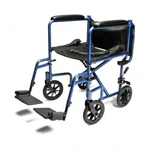EJ781-1  Lightweight Aluminum Transport Chair, 17", Red