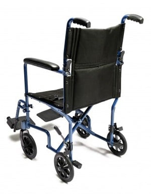 EJ781-1  Lightweight Aluminum Transport Chair, 17", Red
