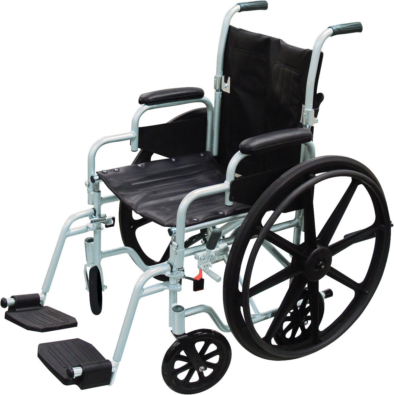 Drive Poly Fly High Strength 18"-20" Lightweight Combo Transport Wheelchair