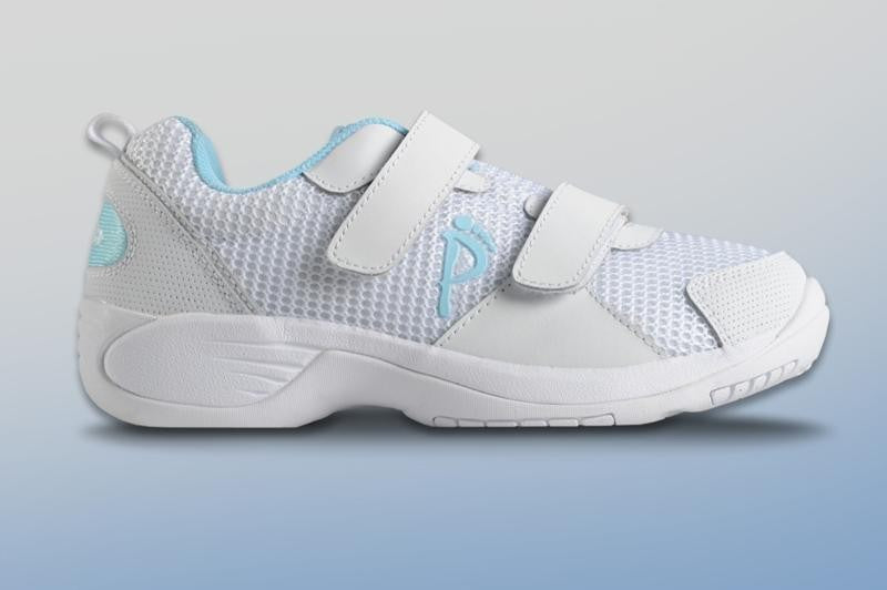 Ped-Lite Lydia Diabetic Shoes with Velcro - White