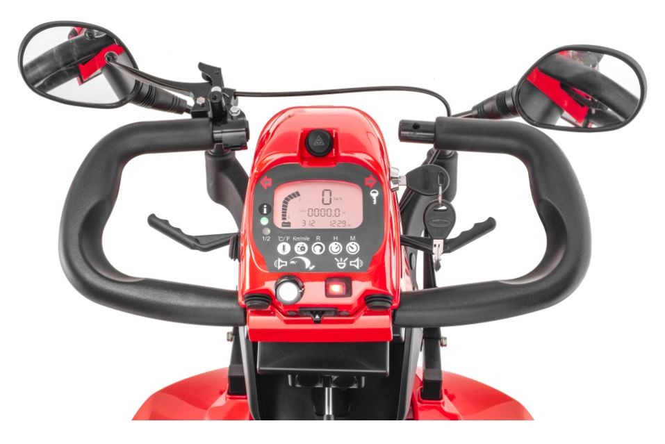 Rear View FR1 Wheel Bariatric Scooter by FreeRider