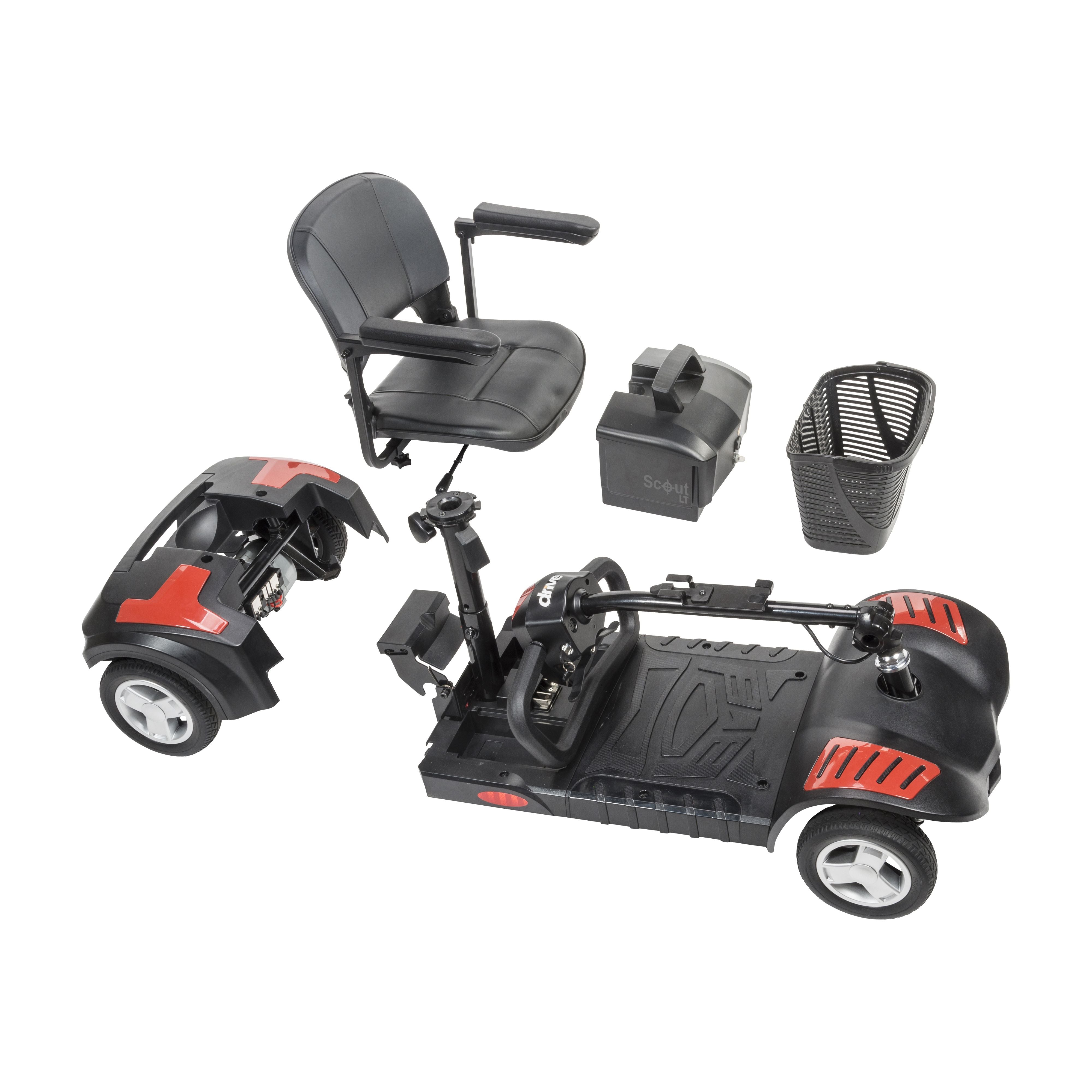 Drive Scout LT 4 Compact Travel Power 4-Wheel Scooter - SFSCOUT4