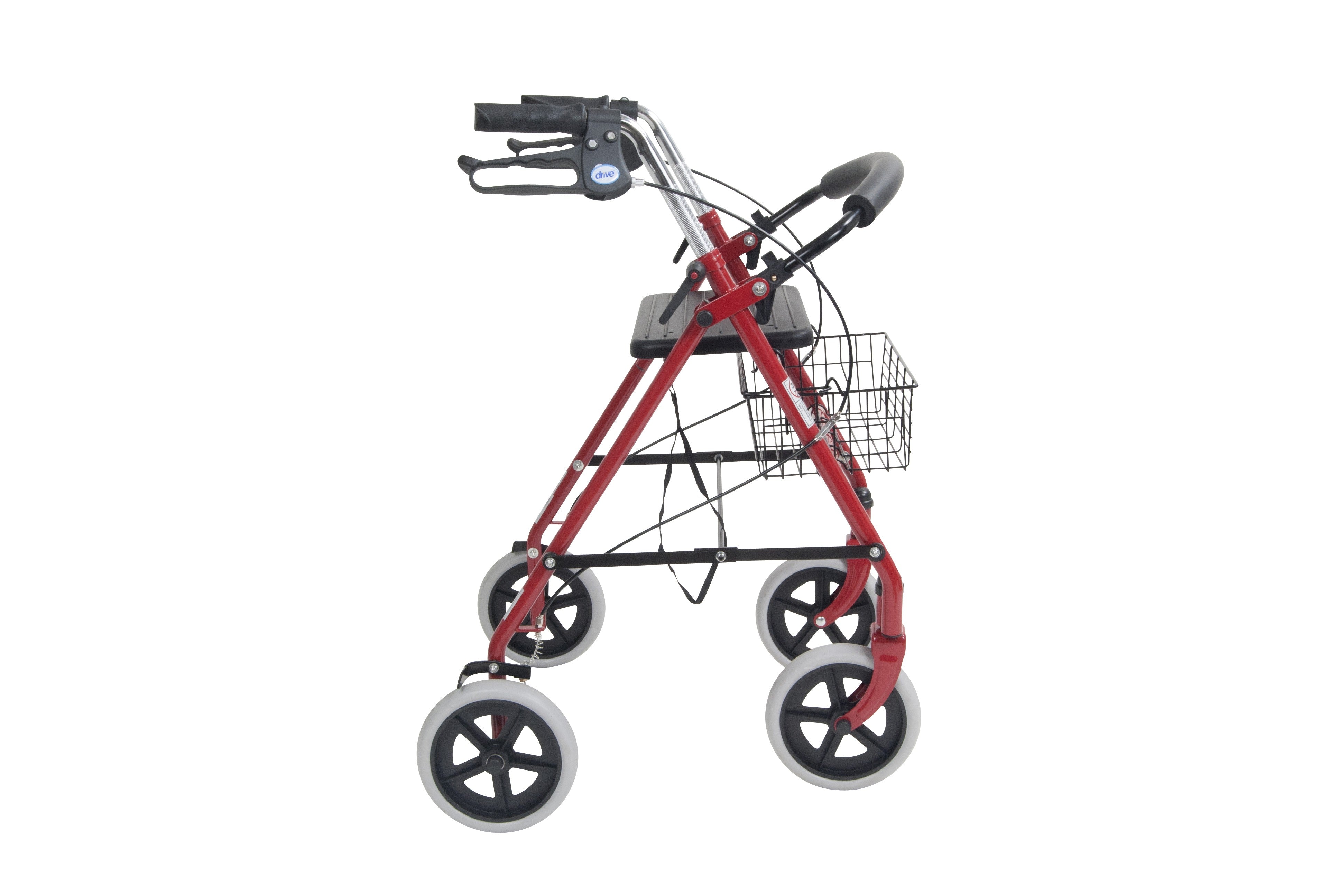 Drive Durable 4 Wheel Rollator with 7.5" Casters
