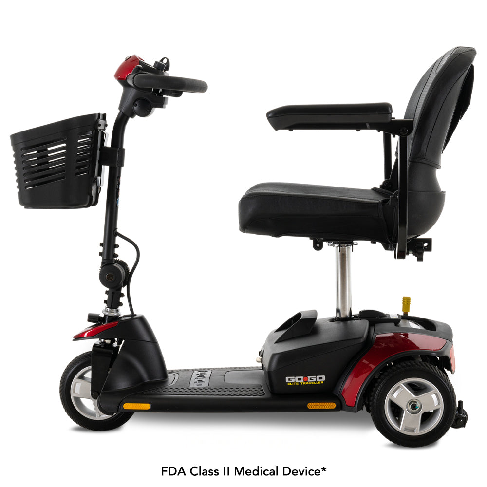 Pride Go-Go Elite Traveller SC40E 3-Wheel Mobility Scooter | Lightweight Travel Scooter